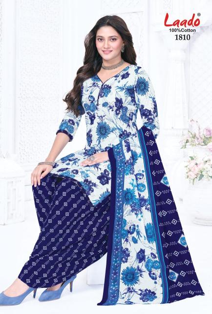 Laado nadiya patiyala vol 18 ikkat cotton dress material wholesale